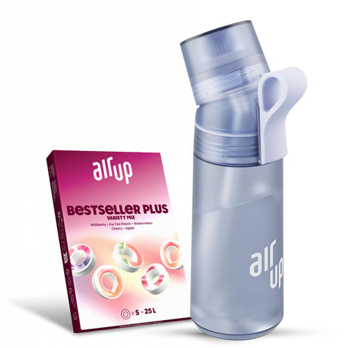 Trinkflasche mit Duft-Pods 600ml Starter Set 5 Geschmacksrichtungen zuckerfrei
