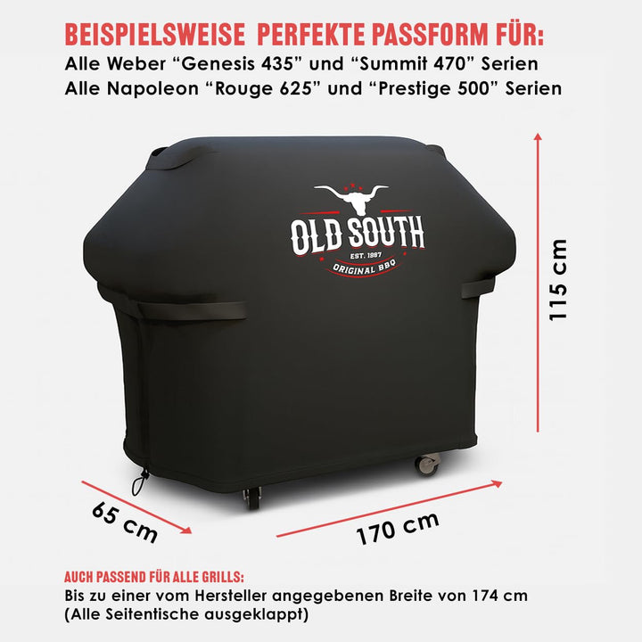 Grillabdeckung Gasgrill wasserdicht schwarz wetterfest - Bild 2