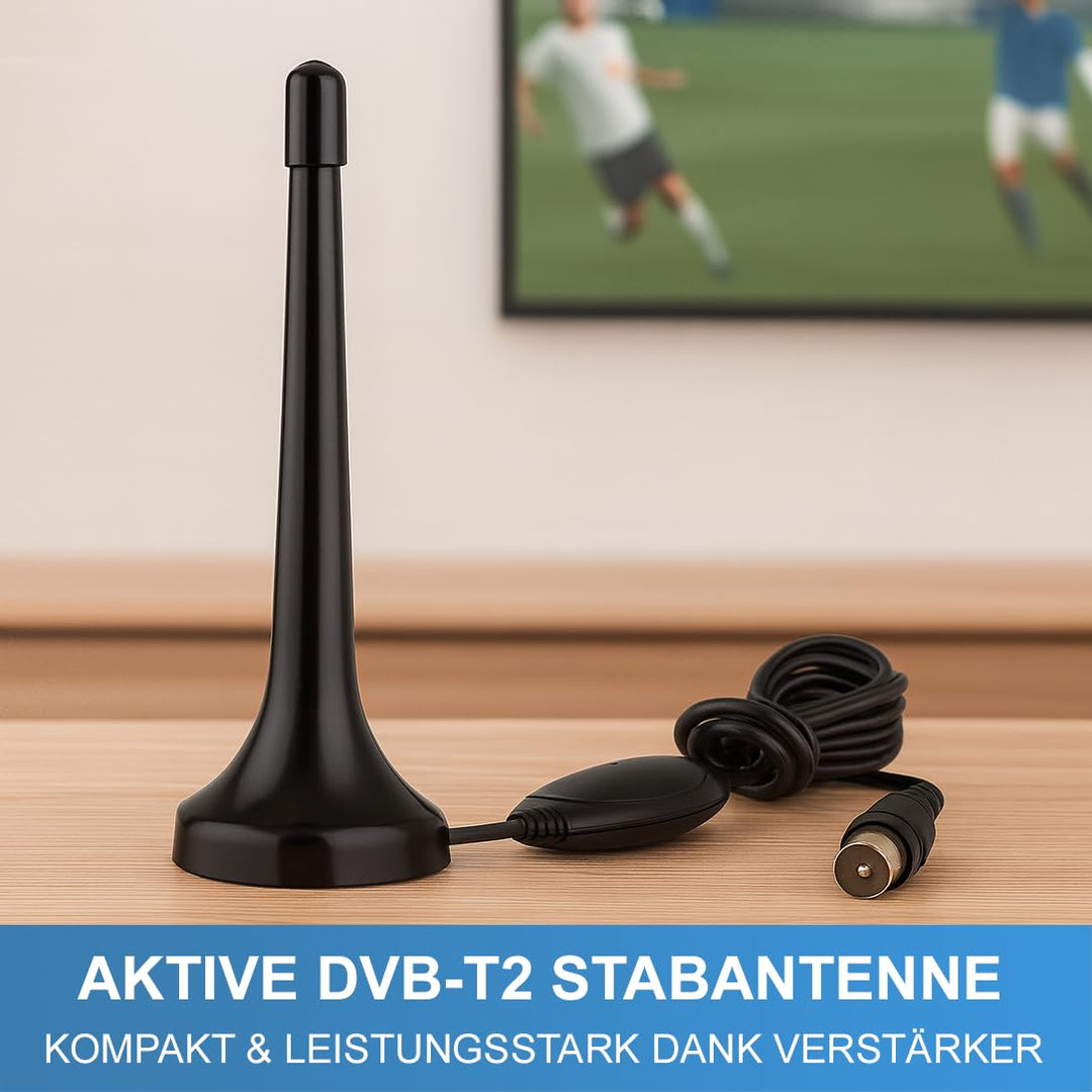 DVB-T2 Receiver Full HD mit Antenne, HDMI-Kabel und Fernbedienung - Bild 6