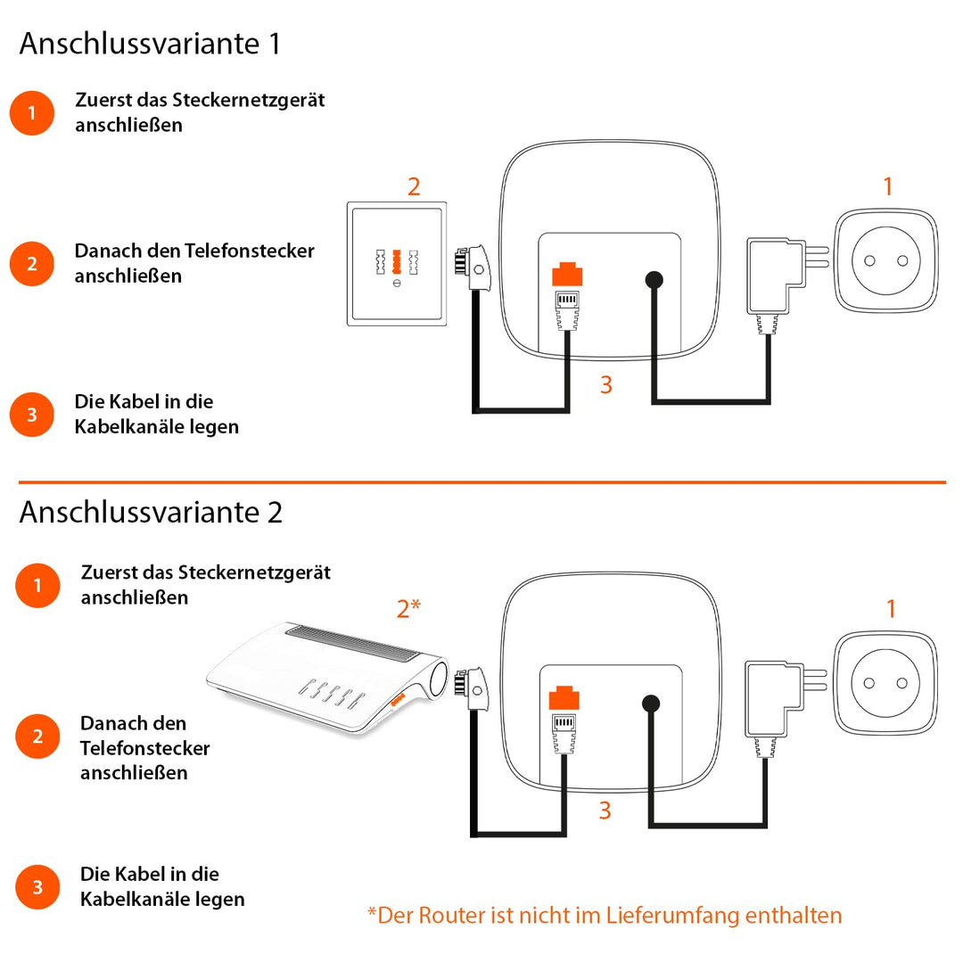 DECT-Telefon Set mit Anrufbeantworter 3 Mobilteile Schnurlostelefon - Bild 3