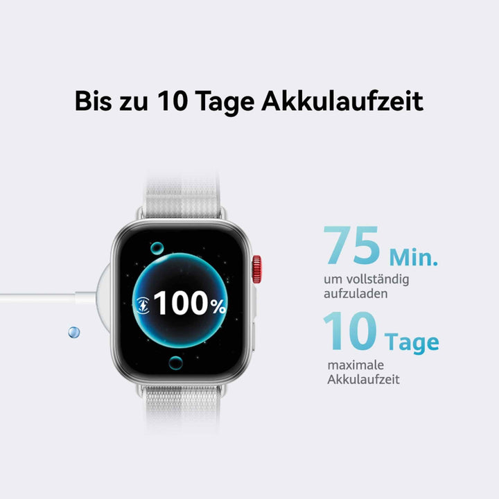 Smartwatch GPS Fitness Tracker 9,5 mm flach 27 g, 10 Tage Akku - Bild 6