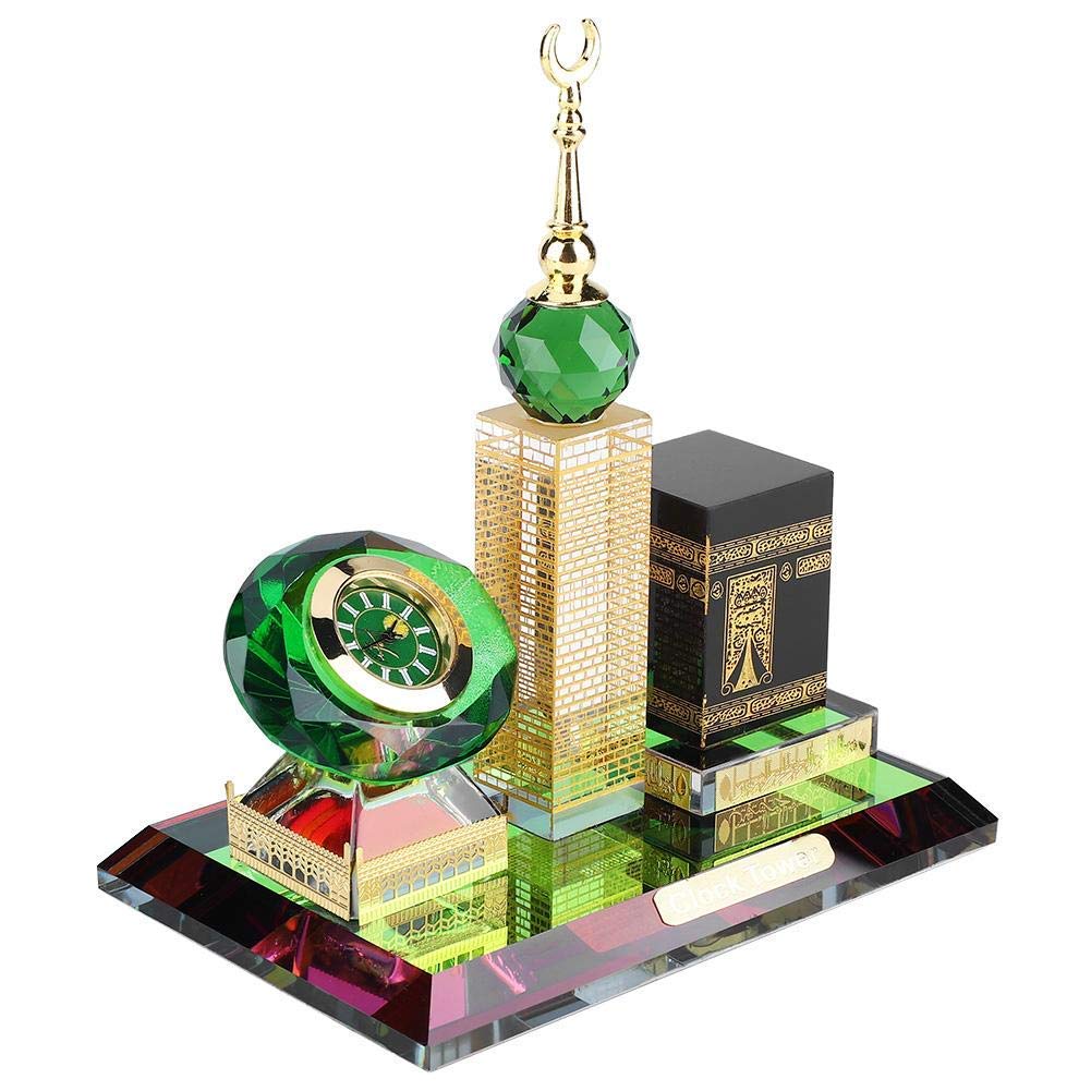 Kaaba Clock Tower Kristallfigur 3-in-1 Islamische Architektur Gold - Bild 6
