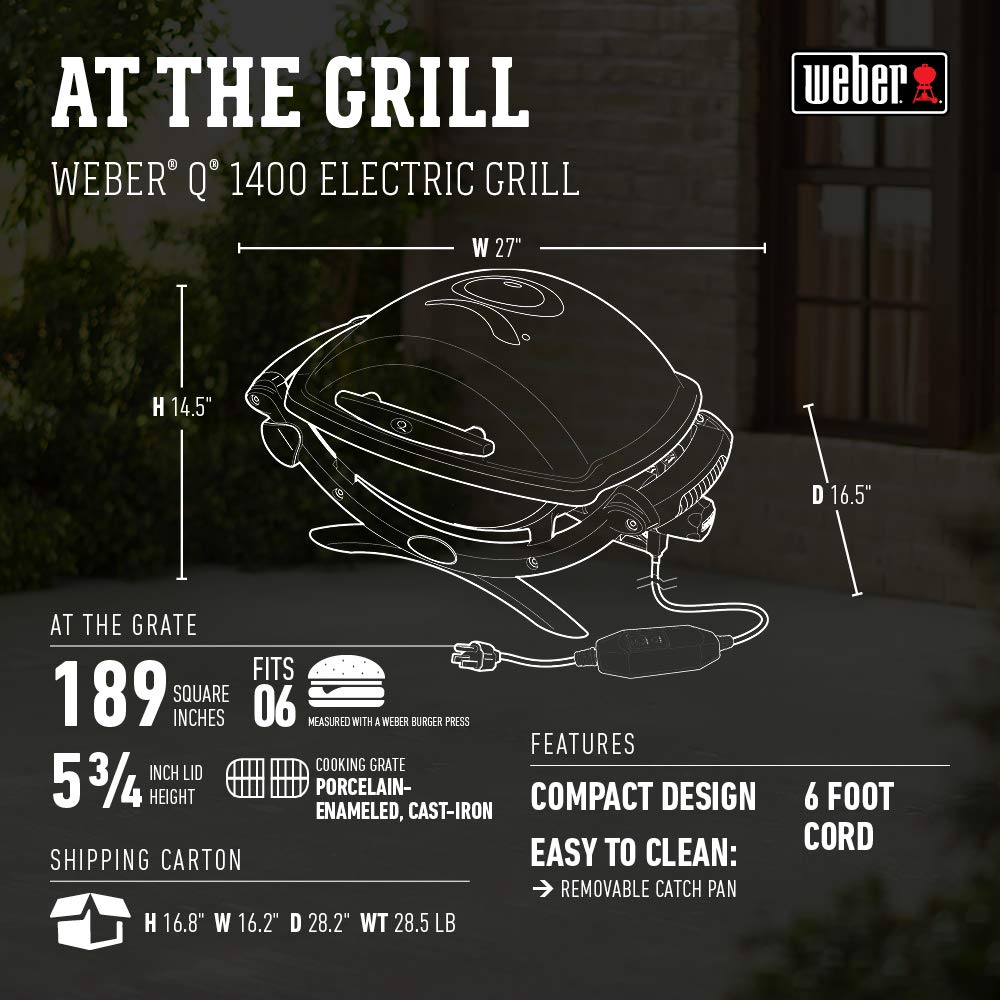 Elektrogrill 1560 W mit Gusseisen-Grillrost für Balkon &amp; Stadt - Bild 3