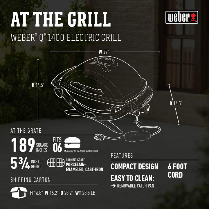 Elektrogrill 1560 W mit Gusseisen-Grillrost für Balkon &amp; Stadt - Bild 3