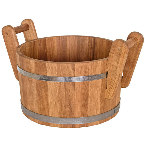 Sauna Aufgusseimer Eichenholz 23 Liter Böttcherkunst