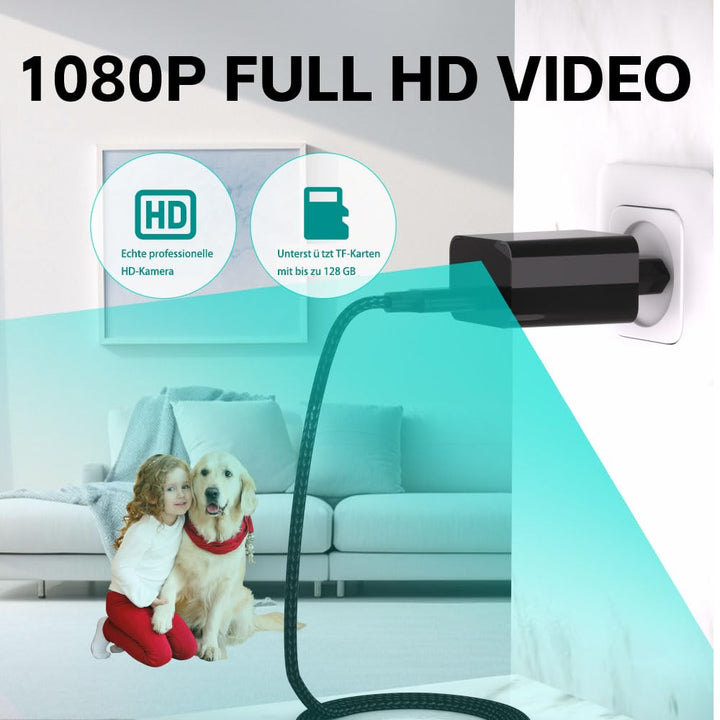 Mini-Überwachungskamera 1080P USB 64GB Speicher Nachtsicht Bewegungsmelder - Bild 3