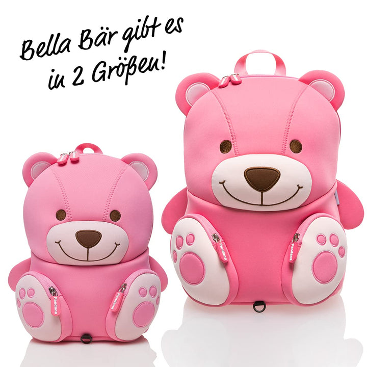 Kinderrucksack Neopren Bär-Design rosa für Kindergarten - Bild 3