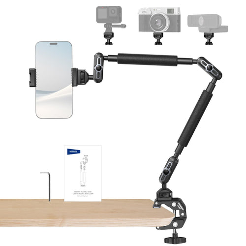 Overhead Kamerahalterung Aluminium 55cm Arm mit Tischklemme