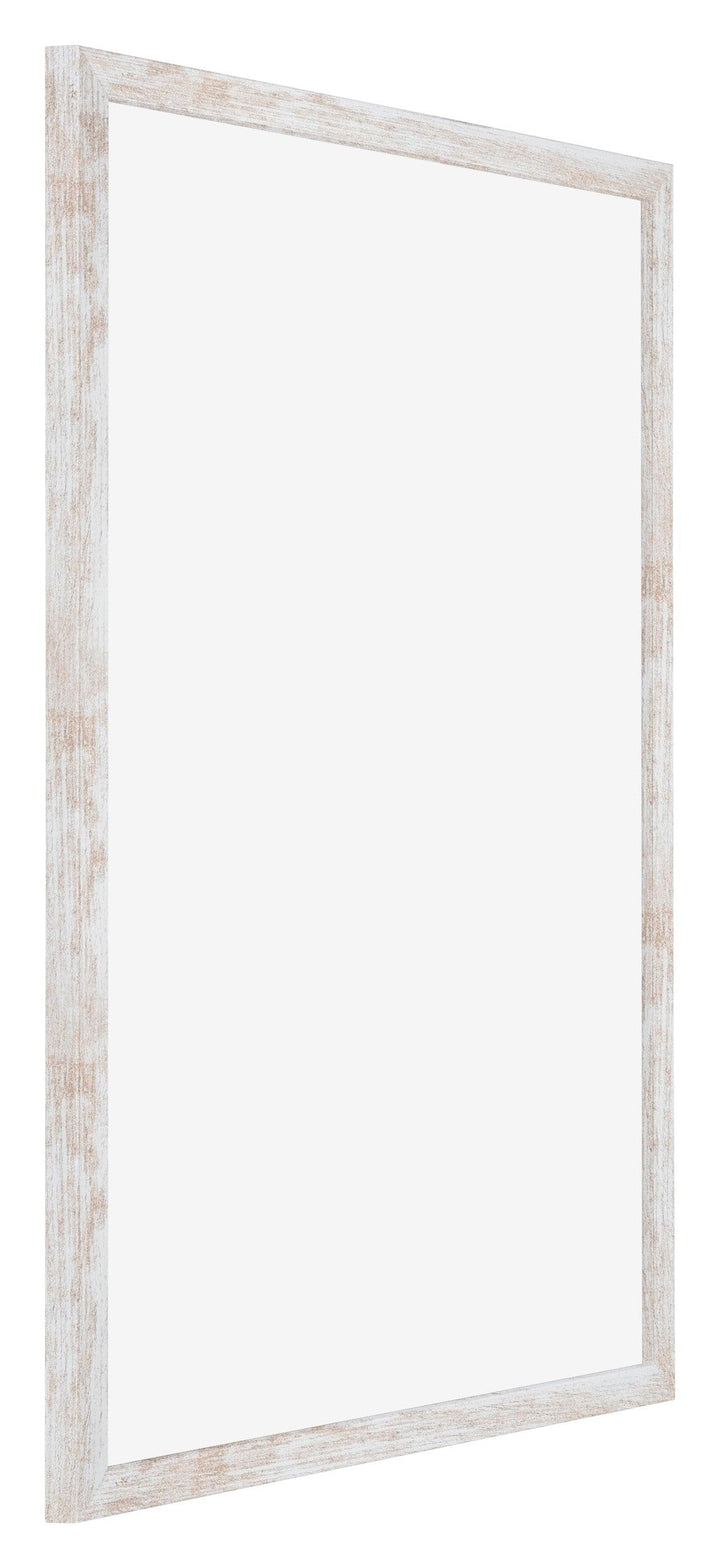 Bilderrahmen 60x84 cm MDF White Wash entspiegeltes Kunstglas - Bild 2