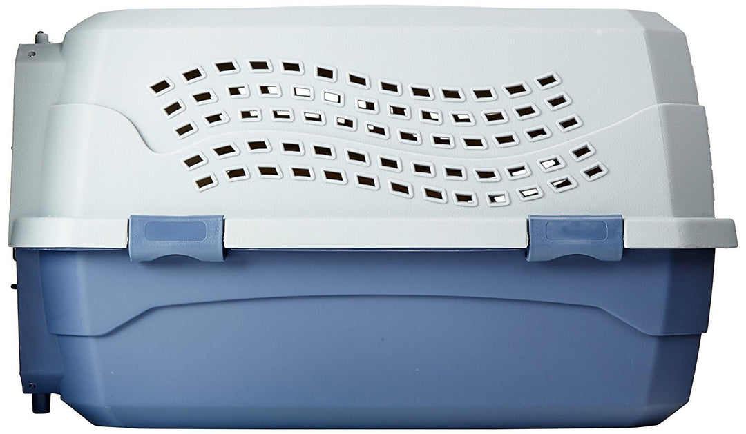 Hundebox zweitürig mit Belüftung 58x38x33 cm Blau - Bild 6