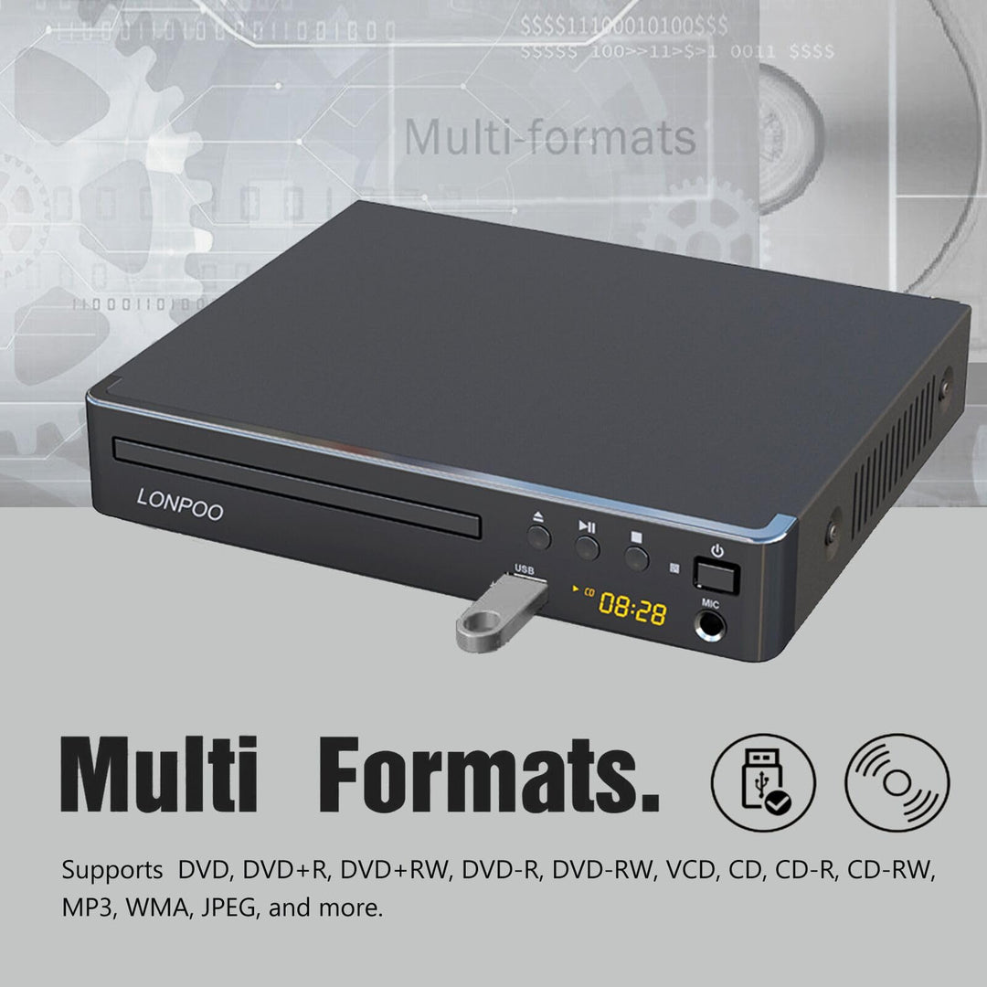 DVD-Player HDMI 1080p Upscaling Region Free für Fernseher - Bild 7