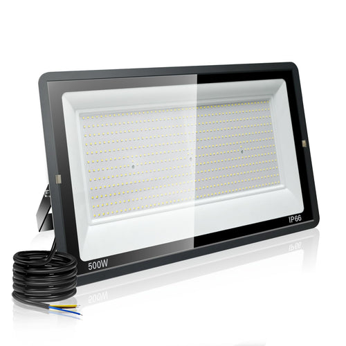 LED Außenstrahler 500W 50000lm 6000K IP66 Flutlicht Weitwinkel