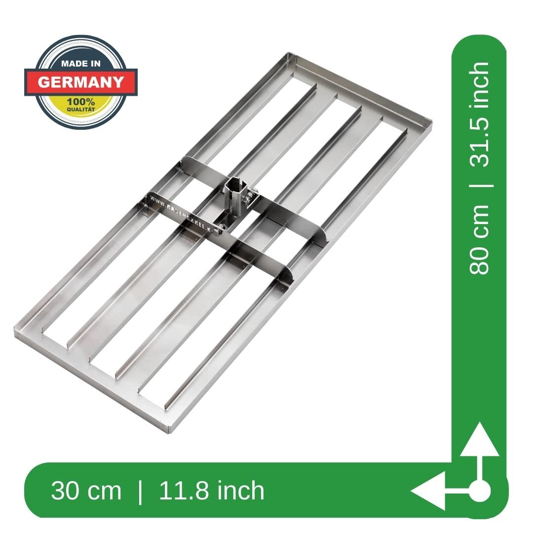 Rasenrakel Edelstahl V2A 80x30cm zum Sanden und Nivellieren - Bild 5