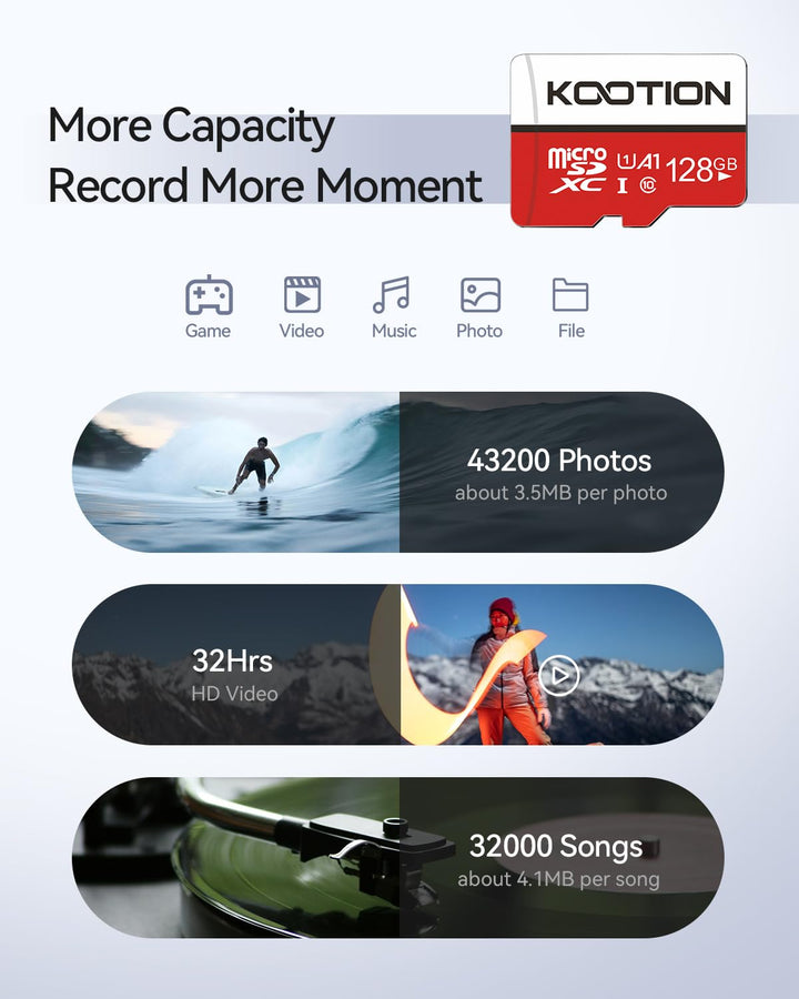 Micro SD Karte 128 GB 2er-Pack U1 Class 10 A1 UHS-I 4K - Bild 4
