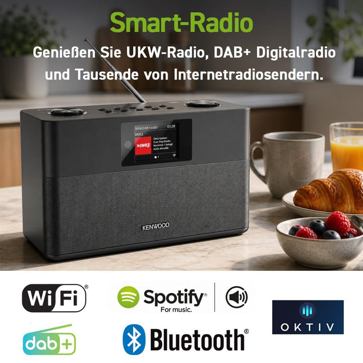 Stereo Internetradio DAB+ WLAN Bluetooth 2x10W mit Display - Bild 6