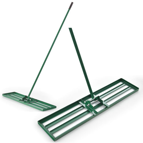 Rasen Nivellierrechen Metall 170 cm drehbar für Garten und Golfplatz