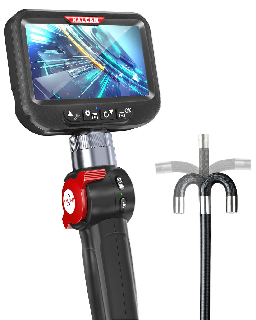 Endoskopkamera 8,5mm 4,3" HD 1080P mit 6 LED, IP67 wasserdicht