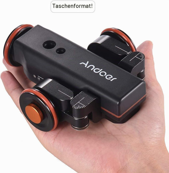 Kamera Dolly motorisiert mit Fernbedienung 3 Geschwindigkeiten DSLR - Bild 8