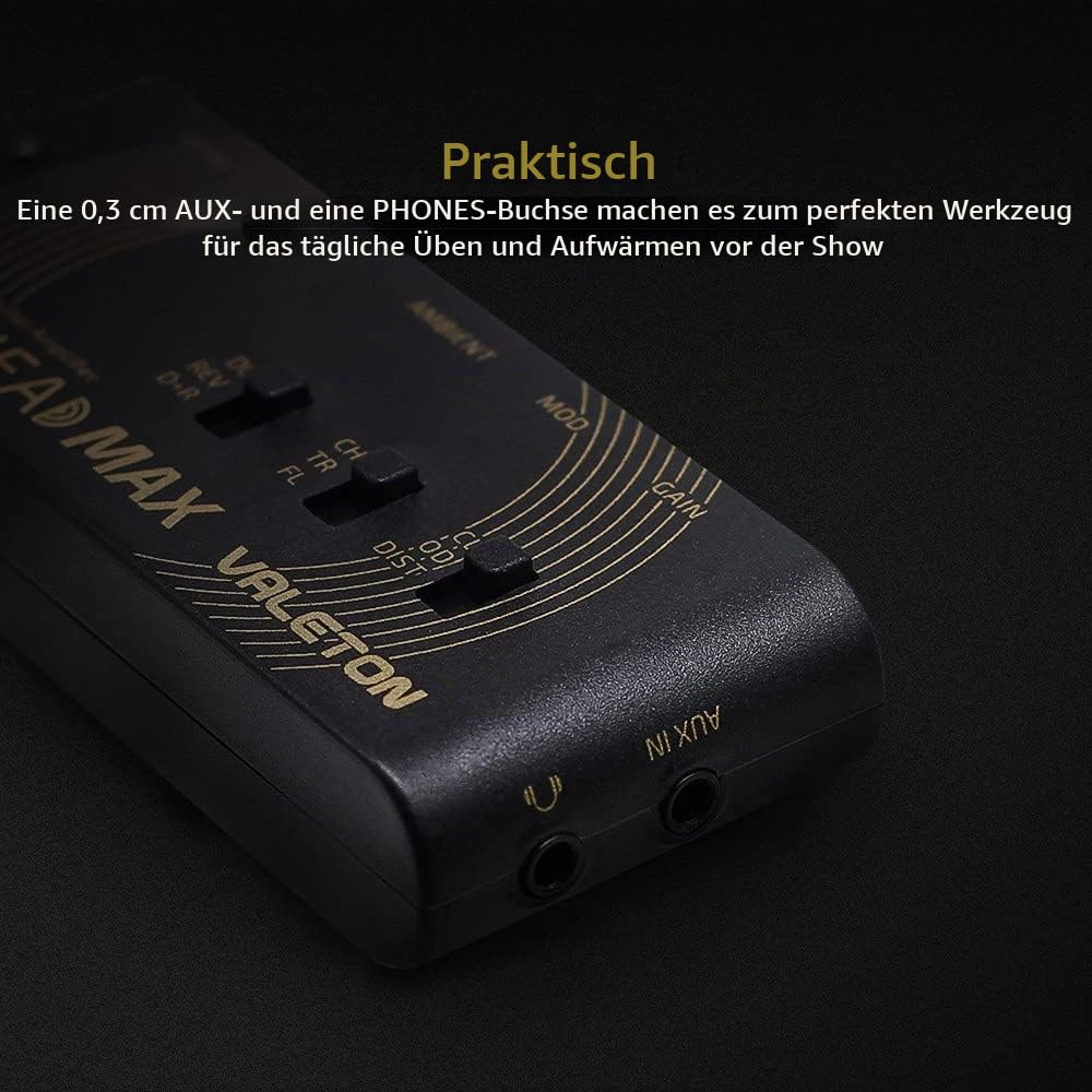Gitarren-Kopfhörerverstärker mit Multieffekten USB-aufladbar 5h - Bild 4