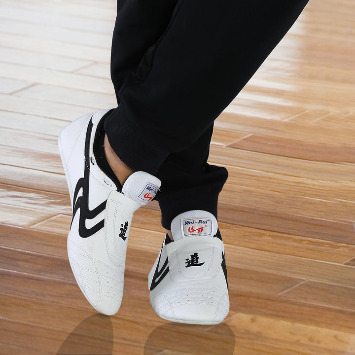 Kampfsportschuhe PU-Leder Gummisohle Taekwondo Boxen Kung Fu - Bild 6