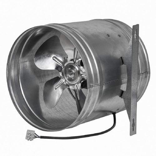 Rohrventilator Axial Ø 200mm verzinkter Stahl 340m³/h Zuluft Abluft