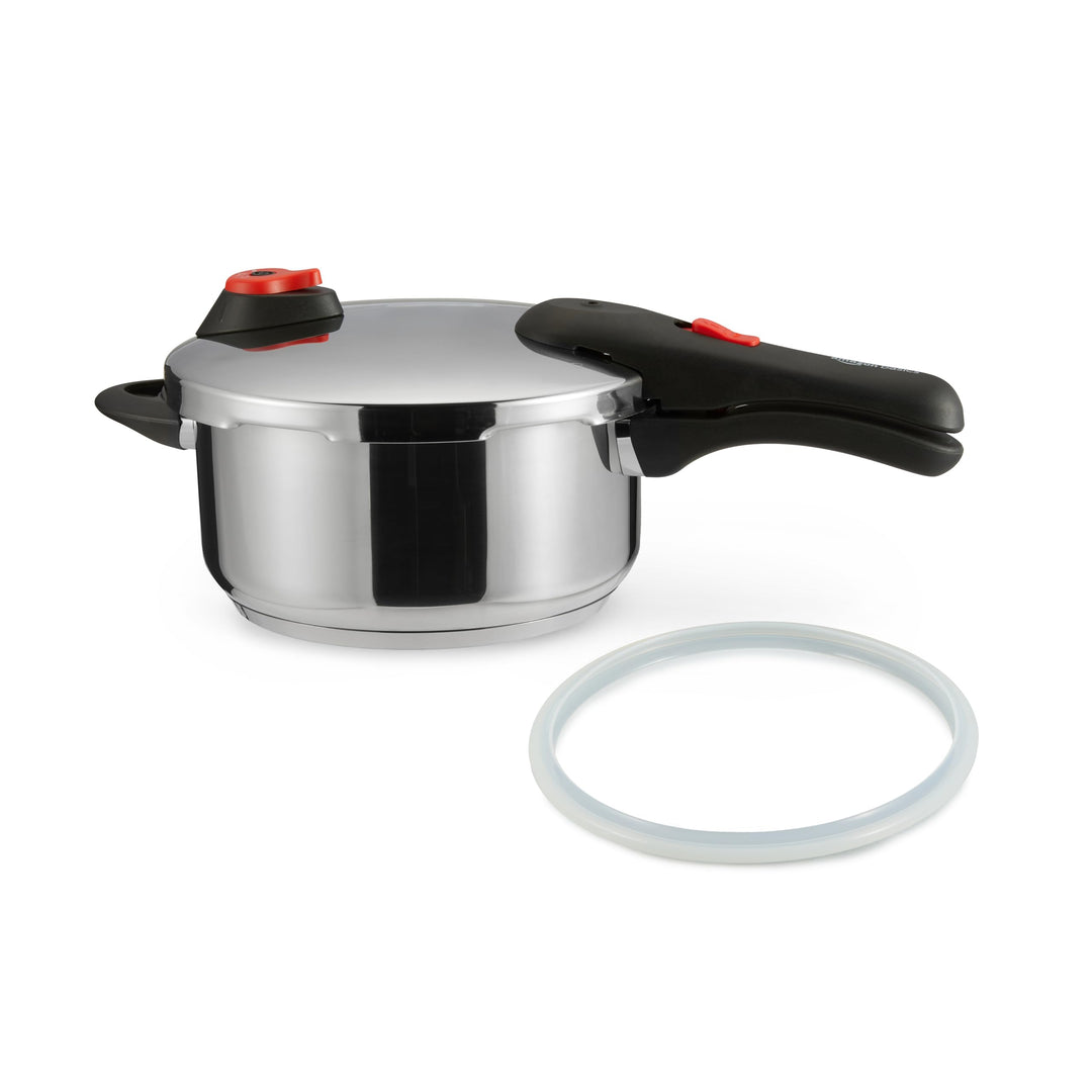 Schnellkochtopf Edelstahl 4 Liter Induktion 2 Druckstufen