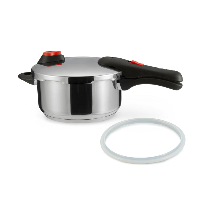 Schnellkochtopf Edelstahl 4 Liter Induktion 2 Druckstufen