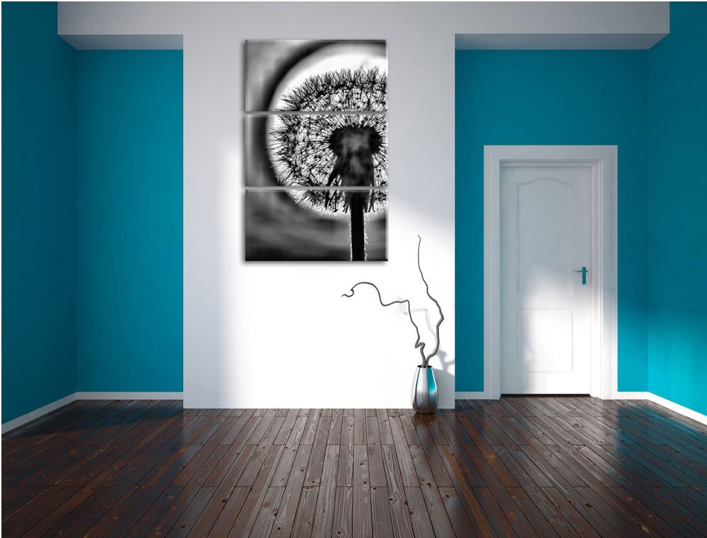Leinwandbild Pusteblume 3-teilig 120x80 cm Wanddeko Natur - Bild 5