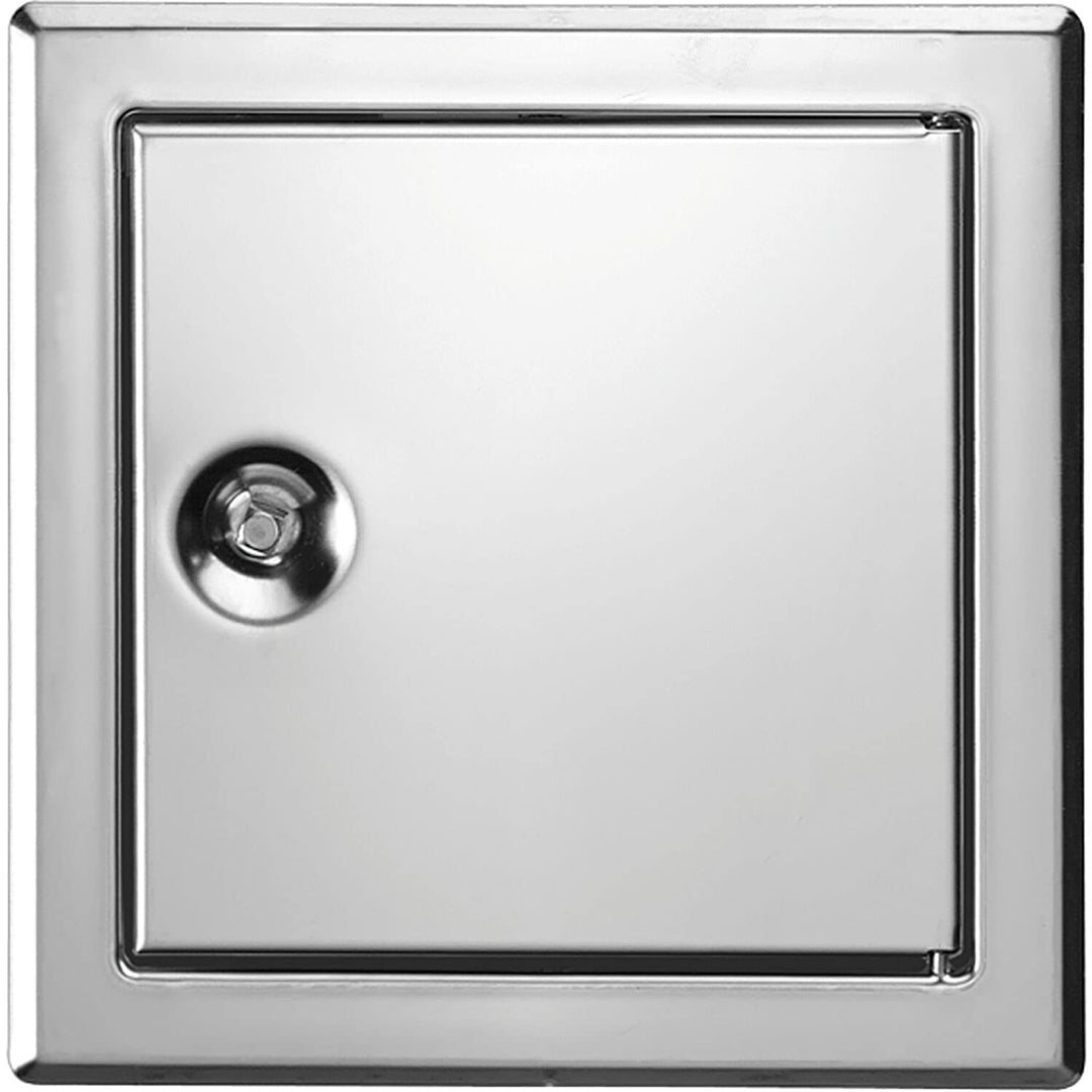 Revisionstür Edelstahl poliert 150x150mm mit Vierkantverschluss