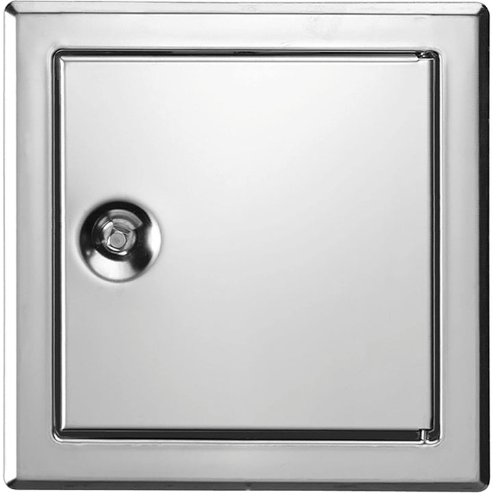 Revisionstür Edelstahl poliert 150x150mm mit Vierkantverschluss