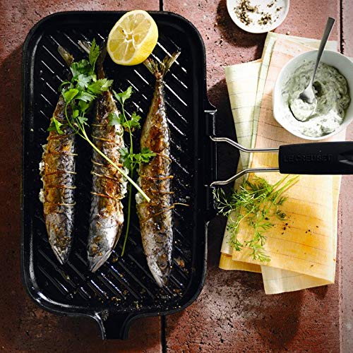 Gusseisen-Grillpfanne rechteckig mit Klappgriff, 59x36 cm - Bild 8