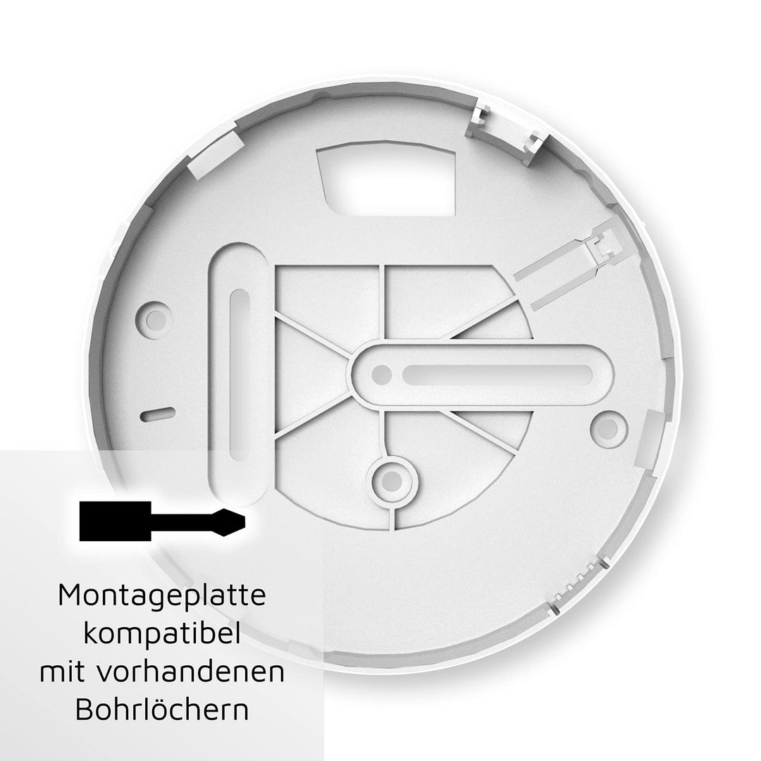 Rauchmelder 2er Set mit 10-Jahres-Batterie ohne LED-Blinken - Bild 4