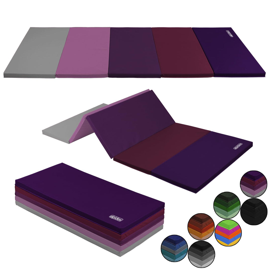Turnmatte klappbar Lila 185x78x3,2 cm EPE-Schaum für Kinder &amp; Fitness