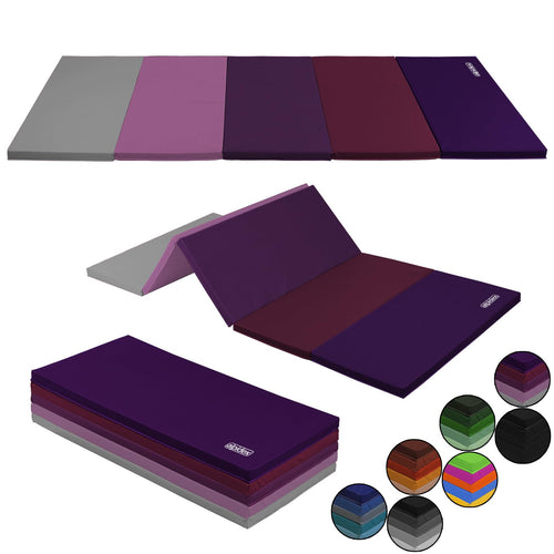Turnmatte klappbar Lila 185x78x3,2 cm EPE-Schaum für Kinder & Fitness