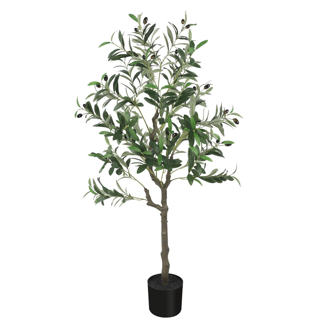 Künstlicher Olivenbaum 120 cm Polyester mit Zementsockel - Bild 2