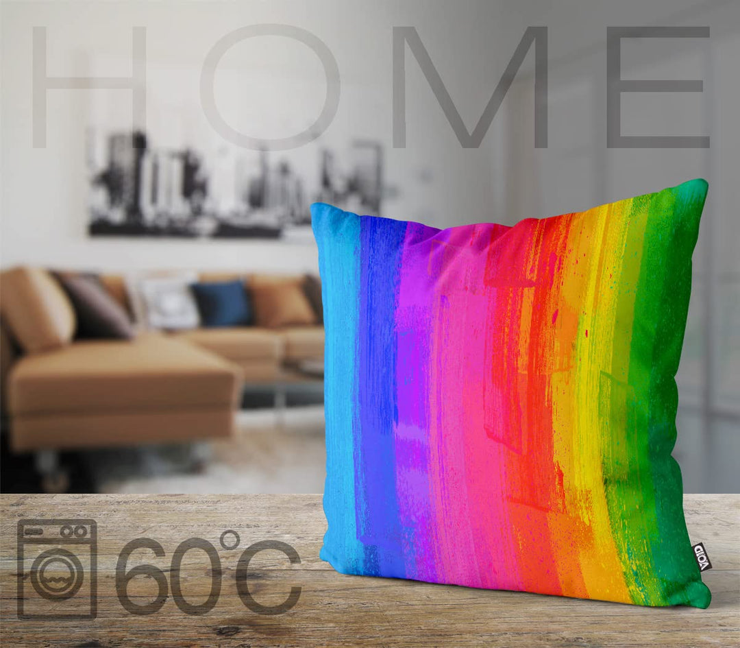 Kissenbezug Regenbogen 50x50 cm Outdoor Oxford wasserabweisend - Bild 3