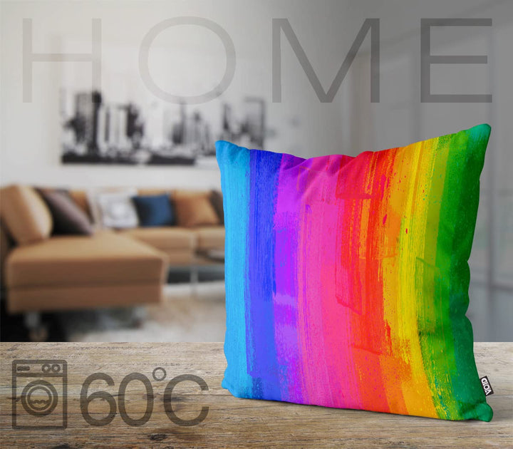 Kissenbezug Regenbogen 50x50 cm Outdoor Oxford wasserabweisend - Bild 3