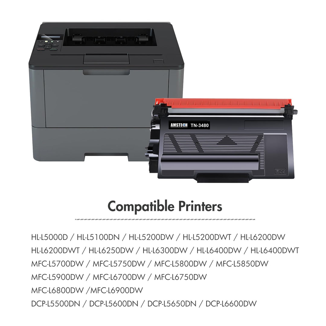 Toner TN-3480 Schwarz Kompatibel 2er-Pack ca. 8000 Seiten - Bild 2
