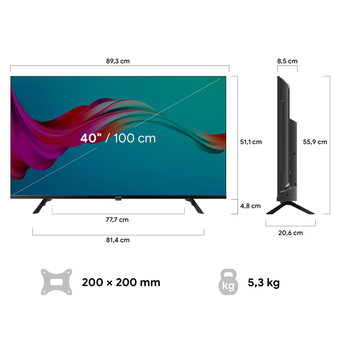 Smart TV 40 Zoll Full HD Triple Tuner VIDAA mit Netflix - Bild 2