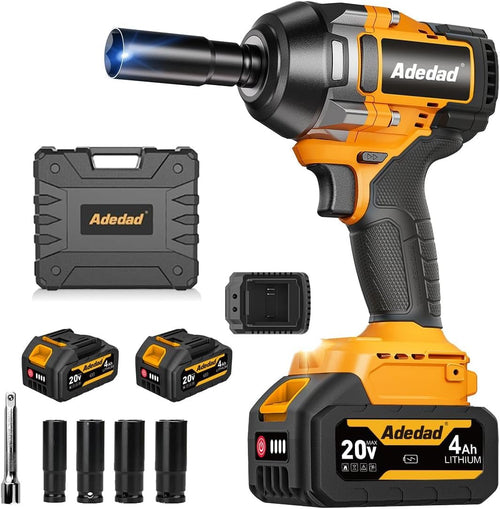 Akku-Schlagschrauber 1/2 Zoll Bürstenlos 1000 Nm 20V mit 2x4.0Ah