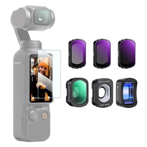 Kamera-Filter Set 6-teilig für DJI Osmo Pocket 3/4 mit ND & Objektiven