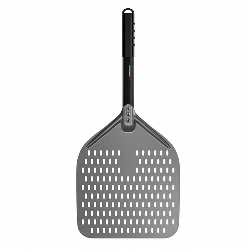 Pizzaschieber Aluminium perforiert mit Silikongriff 30x35 cm