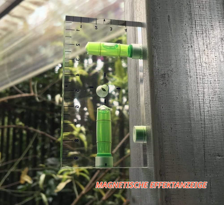 Wasserwaage T-Form Acryl mit 3 Magneten, 95x51x13 mm - Bild 5