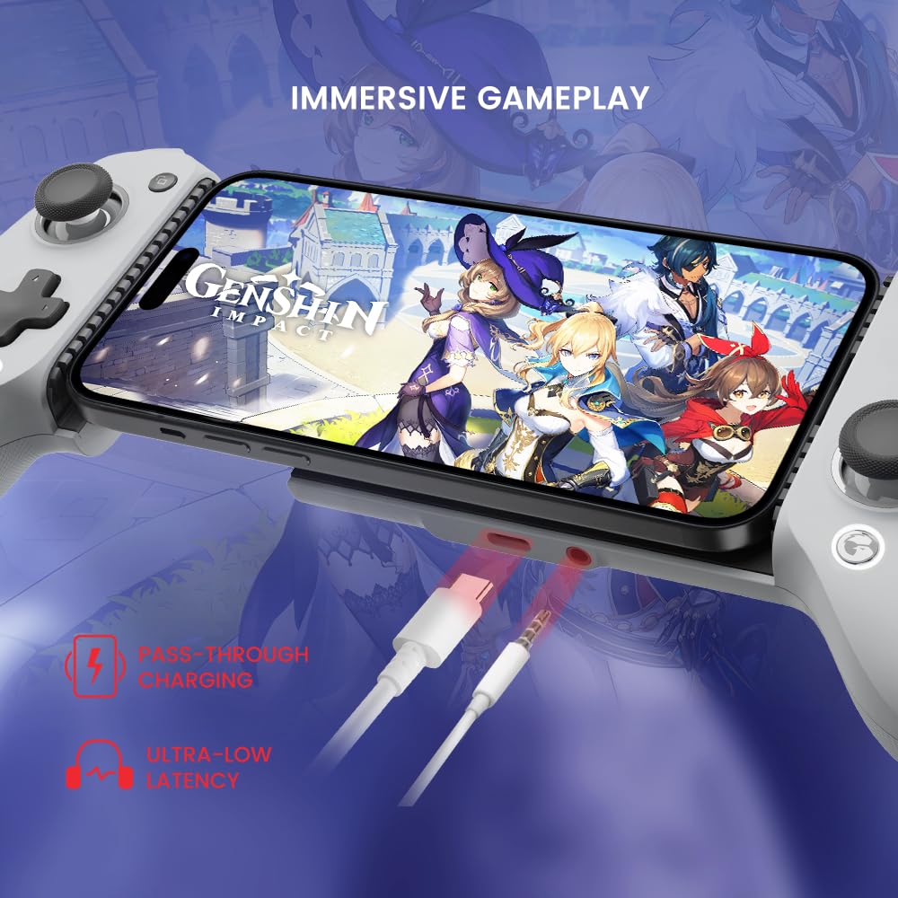 Mobile Gaming Controller Typ-C mit Hall-Effect Joysticks für Android &amp; iPhone 15 - Bild 7