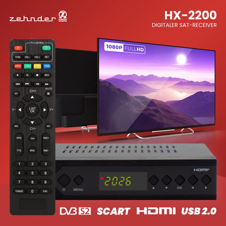 Sat Receiver Full HD mit PVR &amp; Timeshift, Unicable, HDMI &amp; SCART - Bild 3