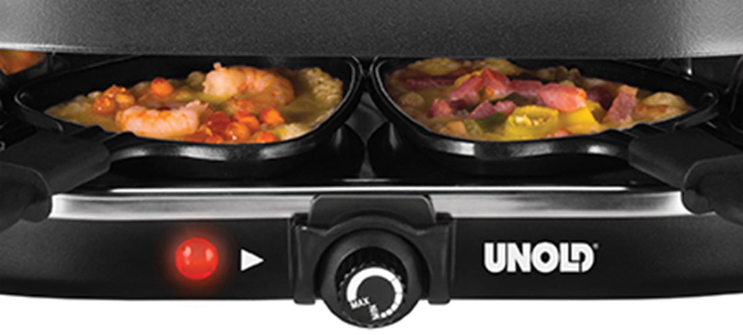 Raclette-Grill 8 Personen 1200W mit Antihaft-Grillplatte schwarz - Bild 2