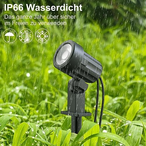 Solar Gartenleuchte 6er-Set mit Fernbedienung 650 Lumen IP66 - Bild 6