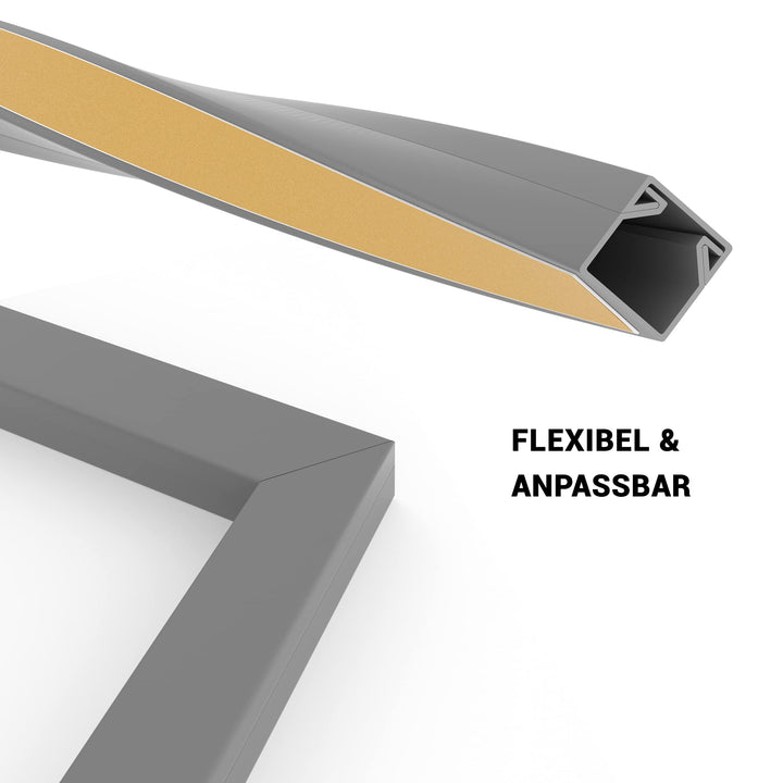 Kabelkanal PVC selbstklebend 25x16 mm 20 m grau für Innen &amp; Aussen - Bild 3