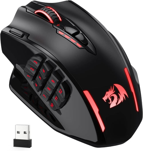 Gaming Maus kabellos MMO 16000 DPI 16 Tasten RGB für PC