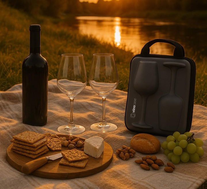 Weingläser to go im Hartschalen-Case 2x 400ml für Picknick - Bild 7